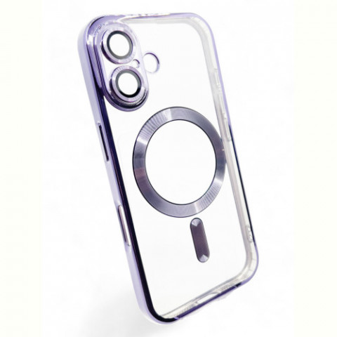 Чохол-накладка BeCover TPU Chrome Case MagSafe для Apple iPhone 16 Plus Purple (712079)