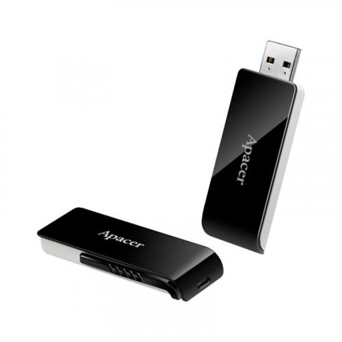 Флеш-накопичувач USB3.0 16GB Apacer AH350 Black (AP16GAH350B-1)