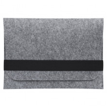 Чохол для ноутбука Gmakin для Macbook Pro 14 світло-сірий, горизонтальний, на гуму (GM15-14)