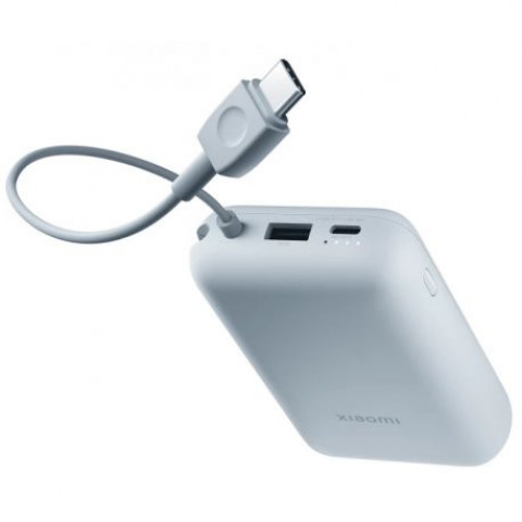 Зовнішній акумулятор Xiaomi 10000mAh 22.5W Integrated Cable Ice Blue (BHR9073GL)