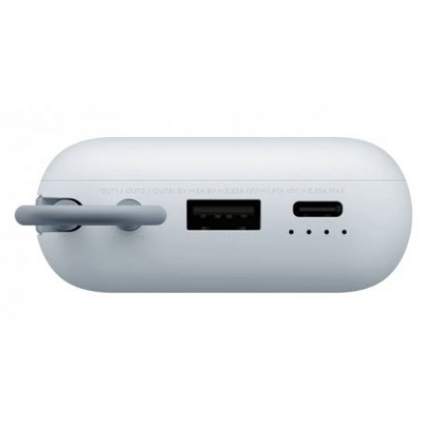 Зовнішній акумулятор Xiaomi 10000mAh 22.5W Integrated Cable Ice Blue (BHR9073GL)