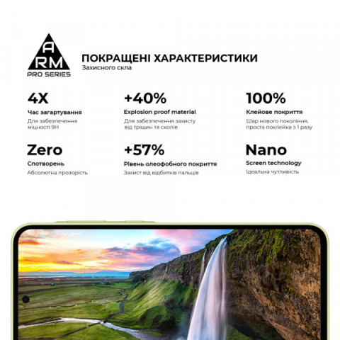 Захисне скло ArmorStandart Pro для Samsung A35 5G (A356) / M35 5G (M536) (ARM74347)