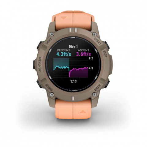 Смарт-годинник Garmin Descent G2 Paloma with Shell Pink Band (010-02986-01)