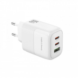 Мережевий зарядний пристрій XO L139 (2USB-С, 1USB, 3А) PD, QC 3.0 White (L139.white)