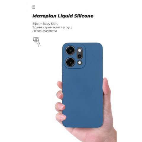 Чохол ArmorStandart ICON для OPPO Reno14 Pro 5G Camera cover Dark Blue (ARM87569)