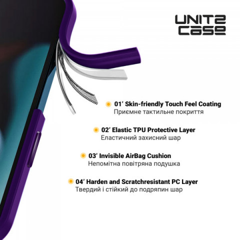 Чохол ArmorStandart UNIT2 для Apple iPhone 14 Pro Purple (ARM69948)