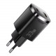Мережевий зарядний пристрій Essager Gamet 33W GaN Digital Display A+C Black (ECT33W-GMB01-Z)