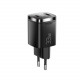 Мережевий зарядний пристрій Essager Gamet 33W GaN Digital Display A+C Black (ECT33W-GMB01-Z)