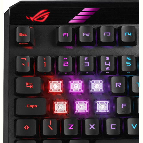 Клавіатура бездротова Asus ROG Claymore II RD RGB WL Black (90MP01W0-BKUA01)