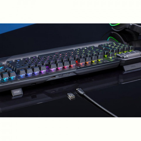 Клавіатура бездротова Asus ROG Claymore II RD RGB WL Black (90MP01W0-BKUA01)