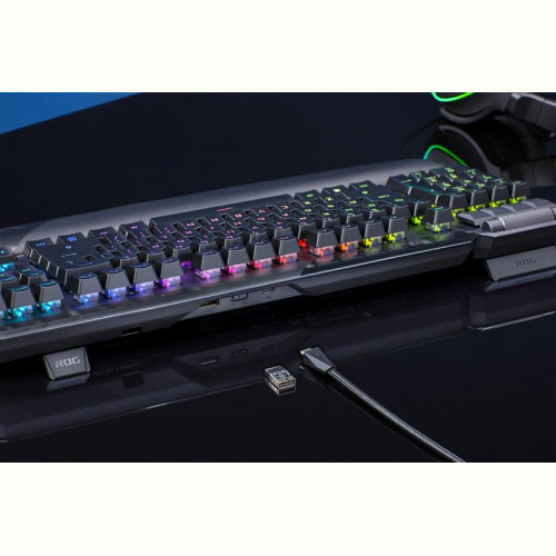 Клавіатура бездротова Asus ROG Claymore II RD RGB WL Black (90MP01W0-BKUA01)