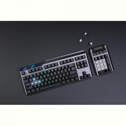 Клавіатура бездротова Asus ROG Claymore II RD RGB WL Black (90MP01W0-BKUA01)