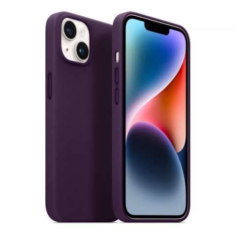 Чохол ArmorStandart FAKE Leather Case для Apple iPhone 14 Plus Dark Cherry (ARM64395)