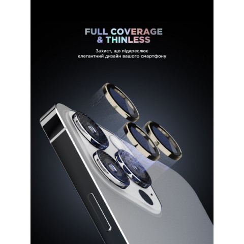 Захисне скло для камери ArmorStandart Supreme BI для iPhone 16 Pro/16 Pro Max Titanium (ARM79423)