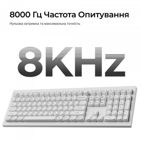 Клавіатура бездротова Keychron V6 Ultra Keychron Red Switch White RGB (V6U-F1-UA) Купити в Україні