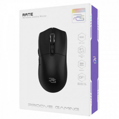 Бездротова ігрова миша Proove Gaming Rate black (CMRTWR003002) Купити в Україні