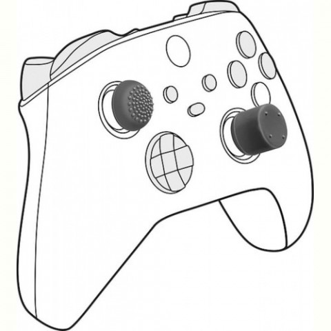 Набір накладок для кнопок SpeedLink Stix Pro Controller Cap Set для Sony PS5/PS4/Xbox Series X/S Black (SL-460800-BK)