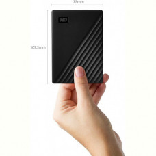 Зовнішній жорсткий диск 2.5" USB 1.0TB WD My Passport Black (WDBYVG0010BBK-WESN)_Bulk