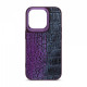 Чохол Harder Glamorous Croco для Apple iPhone 15 Pro Dark Purple (ARM76763)