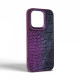 Чохол Harder Glamorous Croco для Apple iPhone 15 Pro Dark Purple (ARM76763)