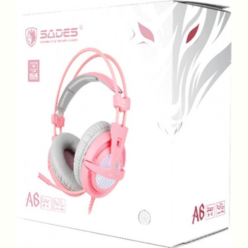 Гарнітура Sades A6 Pink (saa6pku)