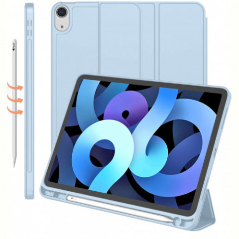 Чохол BeCover Tri Fold Soft TPU з кріпленням Apple Pencil для Apple iPad Air 11" M4 2026 Light Blue (715232)