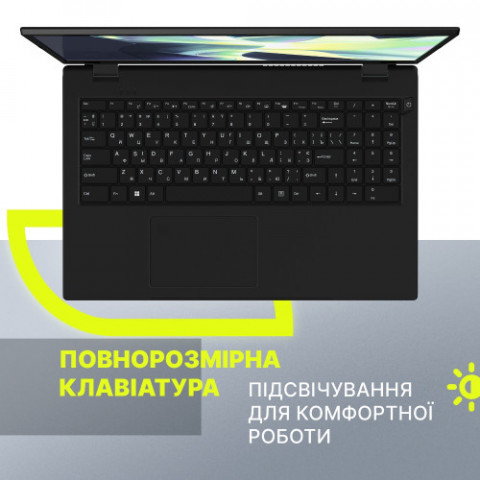 Ноутбук Prologix M15-720 (PN15E02.I3108S2NW.008) FullHD Win11 Black