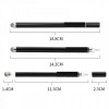 Стилус Goojodoq універсальний 2 в 1 Capacitive TPU Grip Black (4000074017232B)