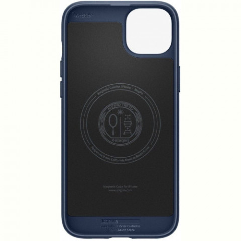Чохол-накладка Spigen Mag Armor MagFit для Apple iPhone 15 Plus Navy Blue (ACS06672)