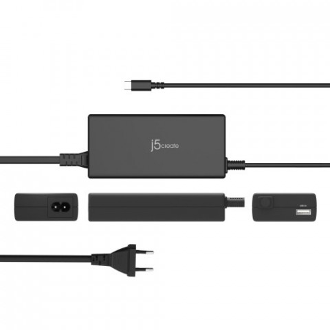 Мережевий зарядний пристрій J5create Super Charger 100W Black (JUP2290C-EN)