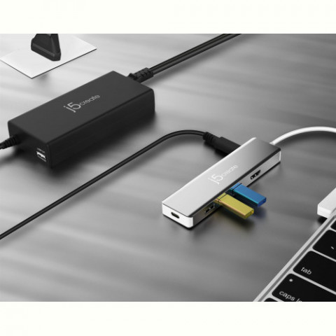 Мережевий зарядний пристрій J5create Super Charger 100W Black (JUP2290C-EN)