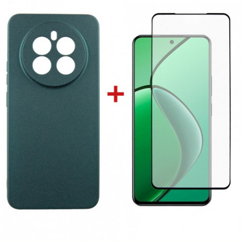 Чохол-накладка Dengos Soft для Realme 12 4G/5G Green (DG-KM-184) + захисне скло