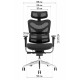 Офісне крісло GT Racer X-782 Black (W-51)