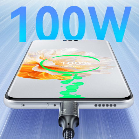 Кабель Essager Simple 3 in 1 USB - MicroUSB+USB Type-C+Lightning (M/M), 100W, 1.2 м Black (EXCMTL-JJ01-P)