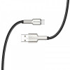 Кабель ColorWay USB-microUSB, head metal, 2.4А, 1м, Black (CW-CBUM046-BK)