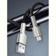 Кабель ColorWay USB-microUSB, head metal, 2.4А, 1м, Black (CW-CBUM046-BK)