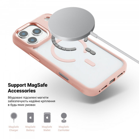 Чохол ArmorStandart Unit-C MagCase для Apple iPhone 17 Pro Max Pale Pink (ARM86303)