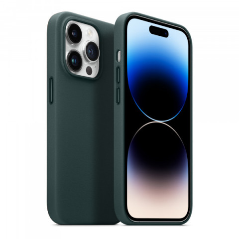 Чохол ArmorStandart FAKE Leather Case для Apple iPhone 14 Pro Shirt Green (ARM64399)