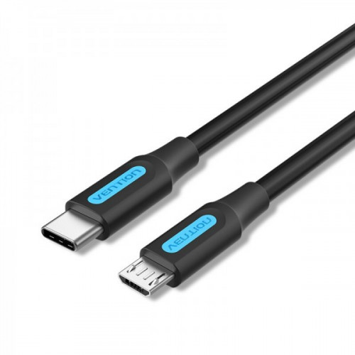 Кабель Vention USB-C - microUSB, 0.5 m, Black (COVBD)