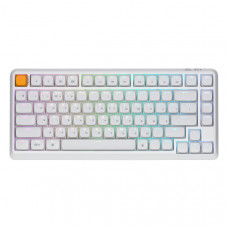 Клавіатура механічна Keychron J1 82Key, K pro Red, WL/BT/USB-A, QMK, Hot-swap, EN/UKR, RGB, білий