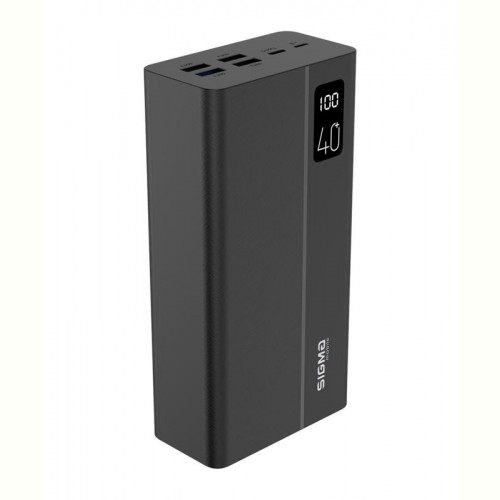 Універсальна мобільна батарея Sigma X-power SI40A3QL 40000mAh Black (4827798424117)