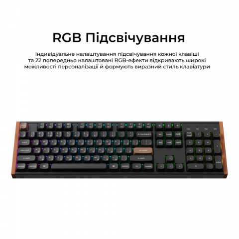 Клавіатура бездротова Keychron K10 HE Magnetic Switch Black RGB (K10H-F1-UA) Купити в Україні