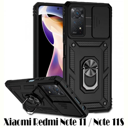 Чохол-накладка BeCover Military для Xiaomi Redmi Note 11/Note 11S Black (707413)