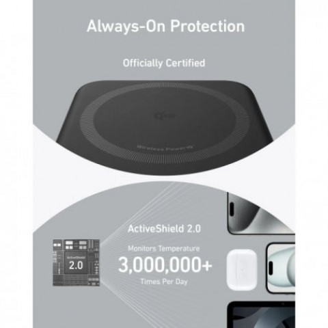 Портативна батарея Power Bank Anker MagGo 10000mAh 15W Qi2 Black (A1654G11)