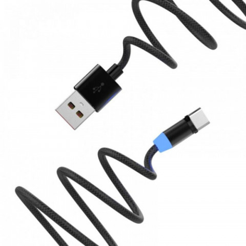 Кабель SkyDolphin S59KIT Magnetic USB - Lightning + microUSB + Type-C (M/M) 1 м, Black (SDUSB-000547)