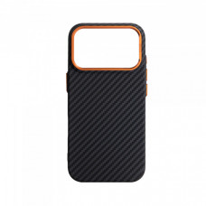 Чохол ArmorStandart LikeCarbon2 SE MagCase для Apple iPhone 17 Pro Black Orange (ARM89161)