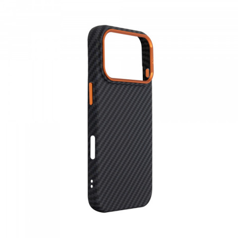 Чохол ArmorStandart LikeCarbon2 SE MagCase для Apple iPhone 17 Pro Black Orange (ARM89161)