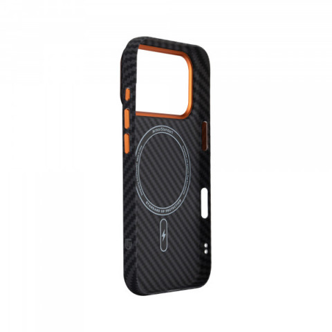 Чохол ArmorStandart LikeCarbon2 SE MagCase для Apple iPhone 17 Pro Black Orange (ARM89161)