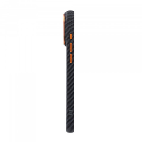 Чохол ArmorStandart LikeCarbon2 SE MagCase для Apple iPhone 17 Pro Black Orange (ARM89161)