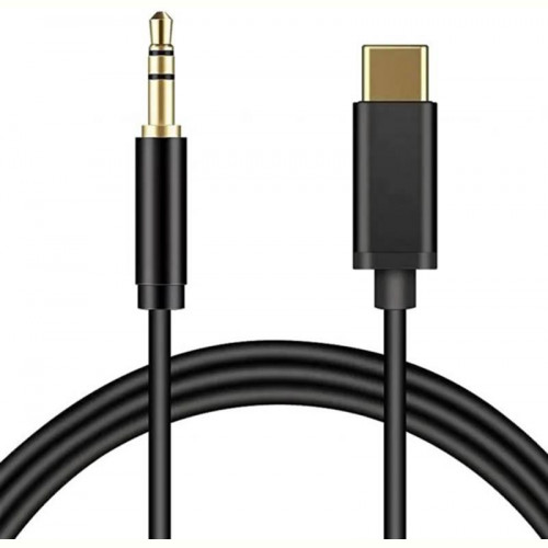 Адаптер XoKo USB Type-C - 3.5 мм (M/M), 1 м, Black (AUX-002-BK)